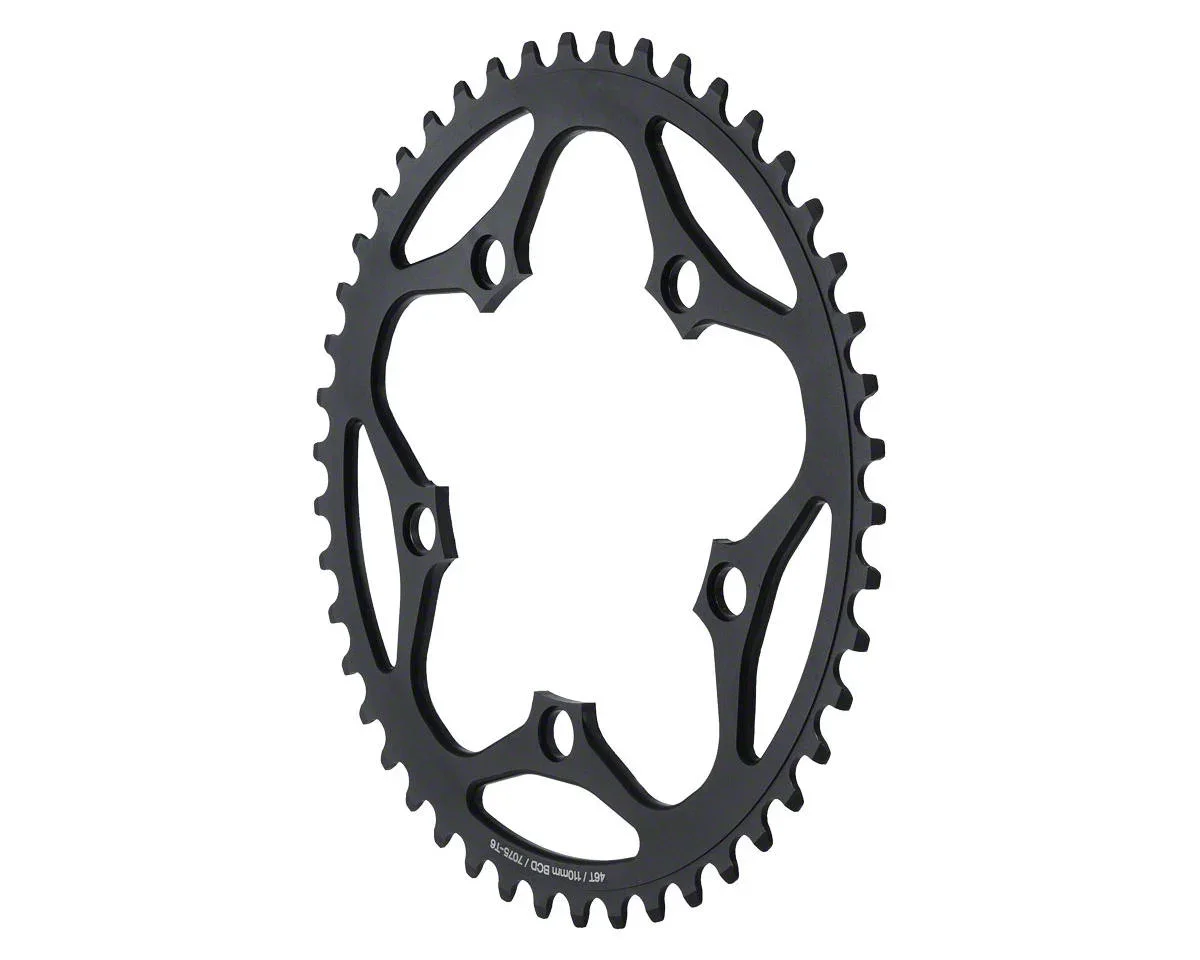 MSW Dimension Single Speed Chainrings (Black) (3/32") (Single) (110mm BCD) (42T)